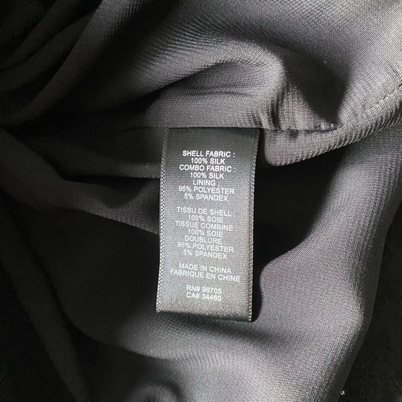 Rebecca Taylor Resort 2018 silk black silver metallic mini dress size 2 MSRP$375 - Picture 8 of 9